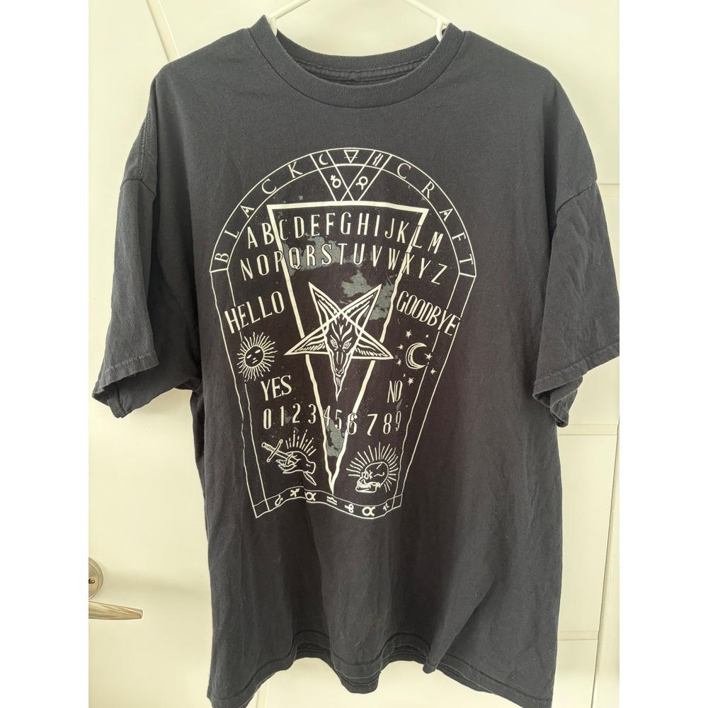 BlackCraft Cult Ouija Board Baphomet Graphic T-Shirt Black Mens 2XL